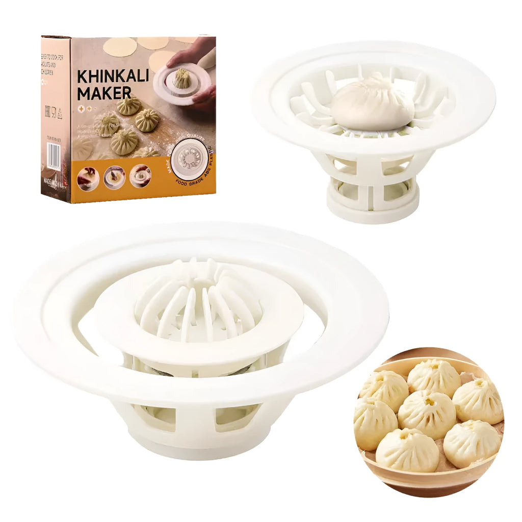 Set of four black steamed bun moulds for shaping baozi and dumplings.