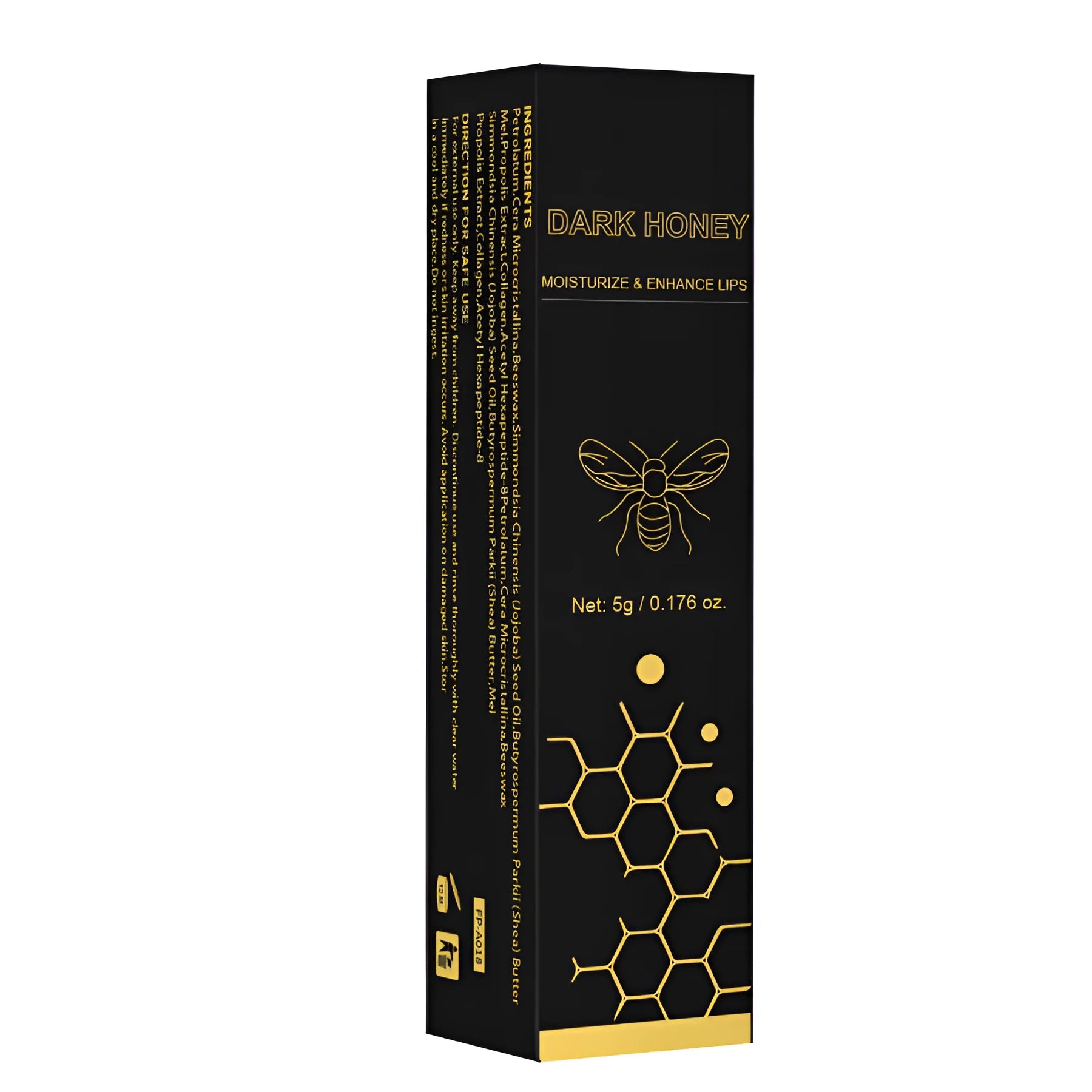 Dark honey lipstick 5g cosmetic bullet with universal formula natural matte finish