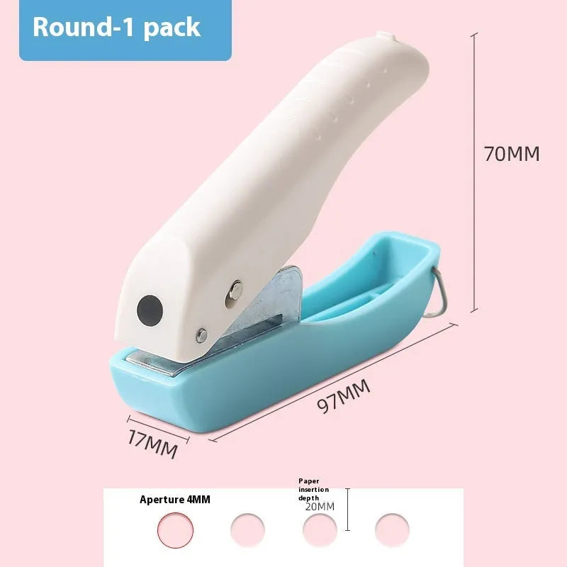 4mm small embossed kindergarten pattern manual punching machine with star and heart shapes