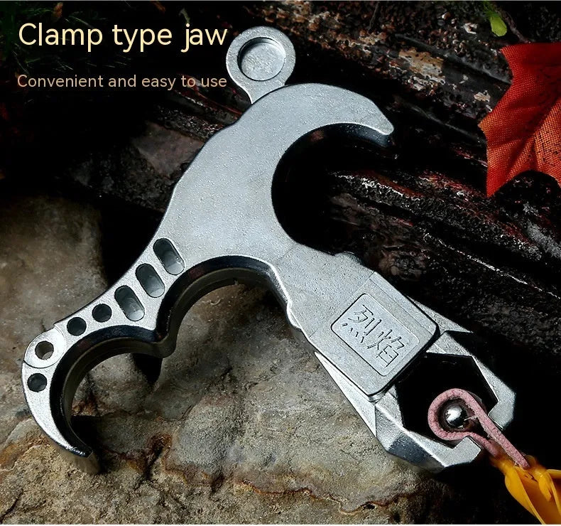Two-axis harpoon clip alloy archery release aid for bowstring control