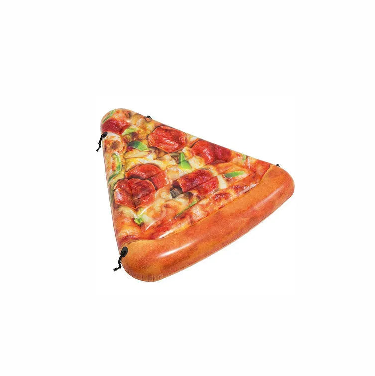 Pizza float surfboard inflatable pool lounger measuring 175cm by 145cm