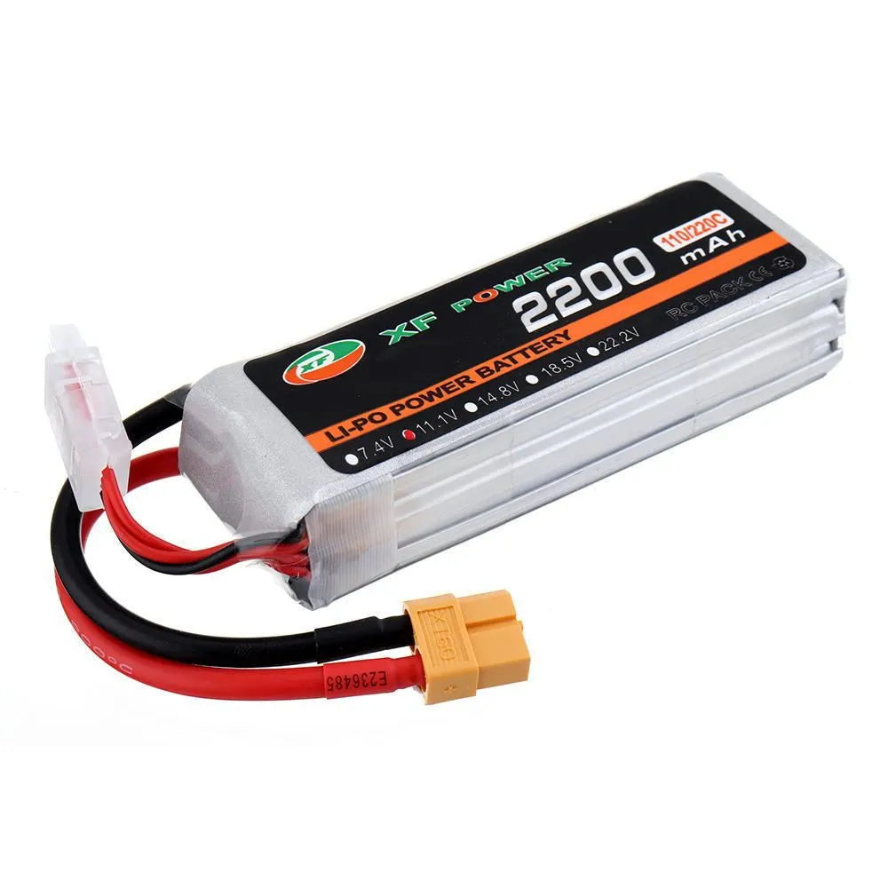 XF Power 14.8V 1000mAh 75C graphene lithium battery for drones with XT60 plug