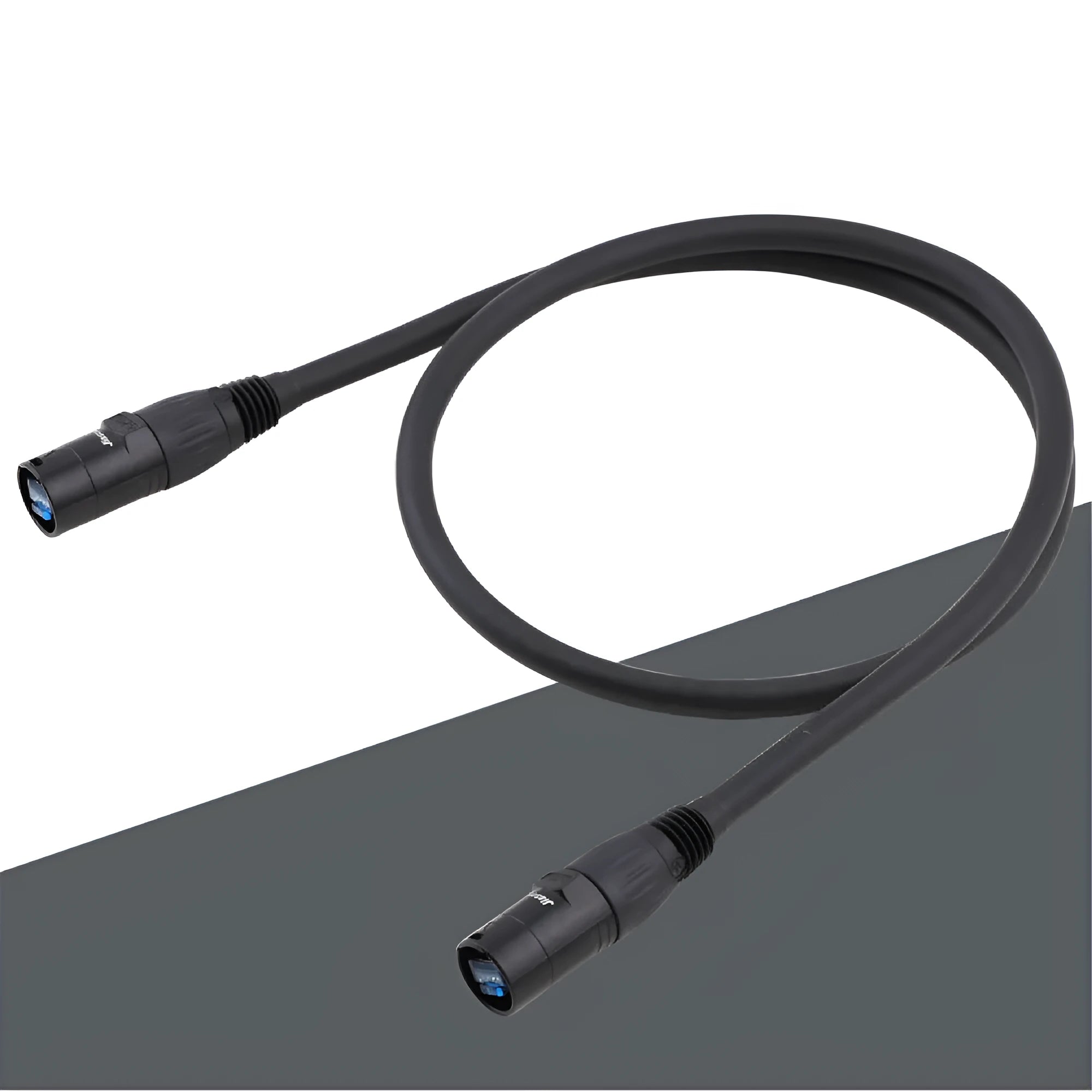 10 metre long CAT6 RJ45 network docking converter cable extension with connectors on white background.