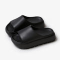Women's fish mouth shoes slippers with thick 5.5cm EVA soles in beige, black, khaki, rose red colours