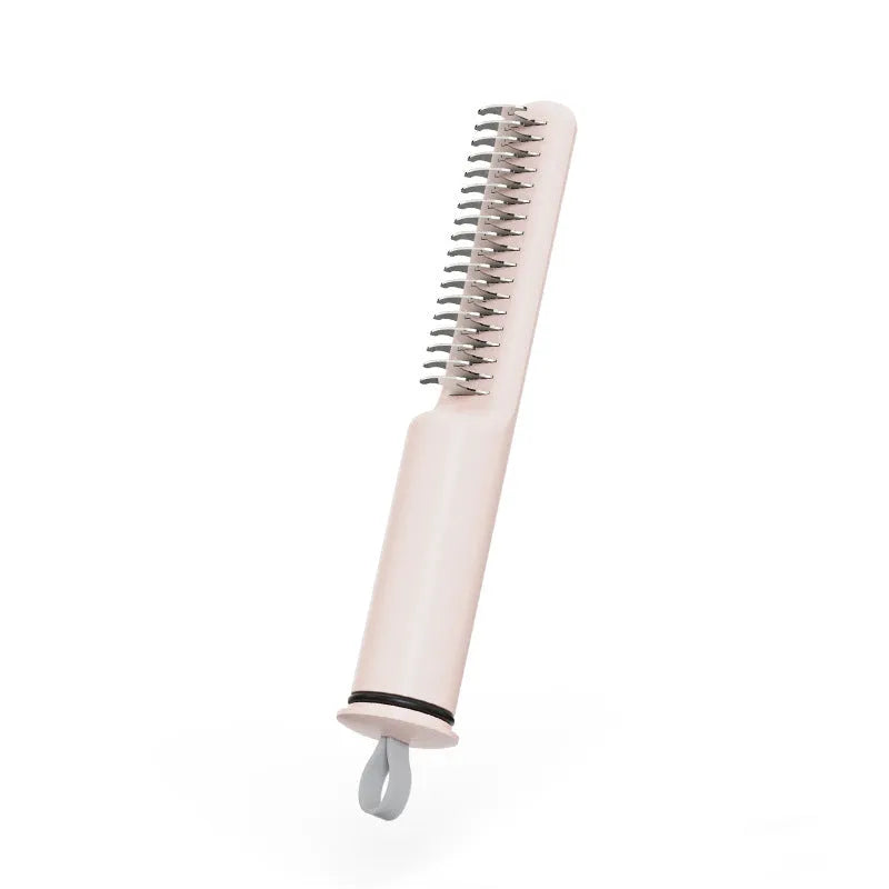 Stainless steel dematting comb for dogs with rake teeth and coloured handle.