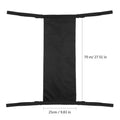 Black outdoor wheelchair pannier bag for oxygen cylinder transport in Nordic style