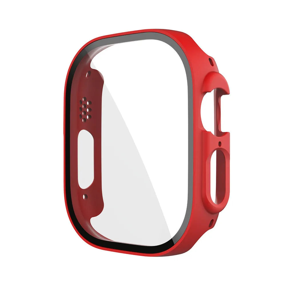 PC tempered film protective case for Apple Watch in multiple colours and sizes.