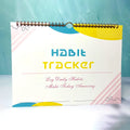 English habit tracking book with 12 pages measuring 21cm by 28cm