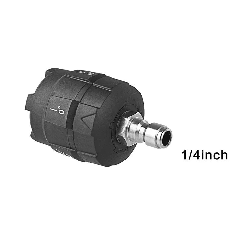 Five-in-one high-pressure water gun spray nozzle with pattern selector dial