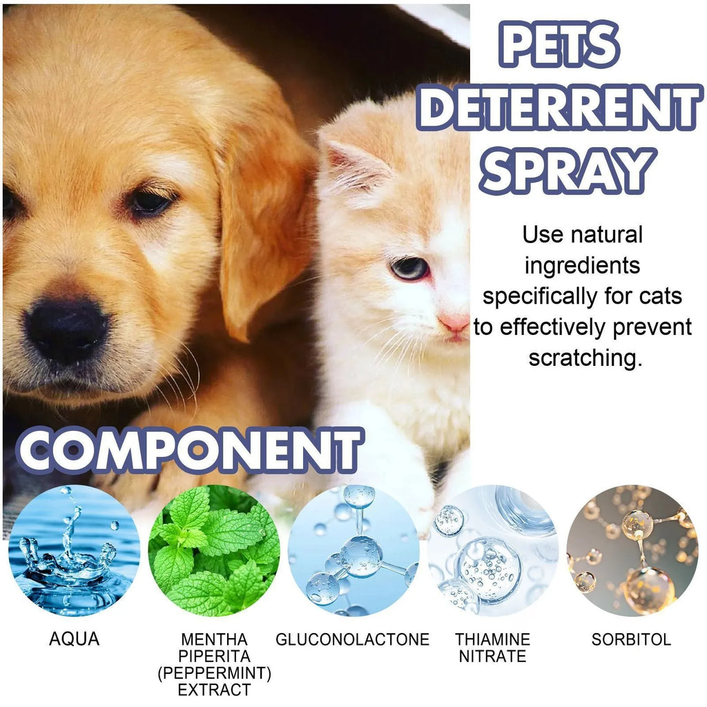 50ml pet training spray bottle for dog and cat scratching prevention on furniture