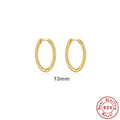 S925 sterling silver twisted string round ring geometric earrings for women on a white background.
