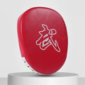 Vertical PU leather punch mitts for boxing and martial arts training with flat and curved design options