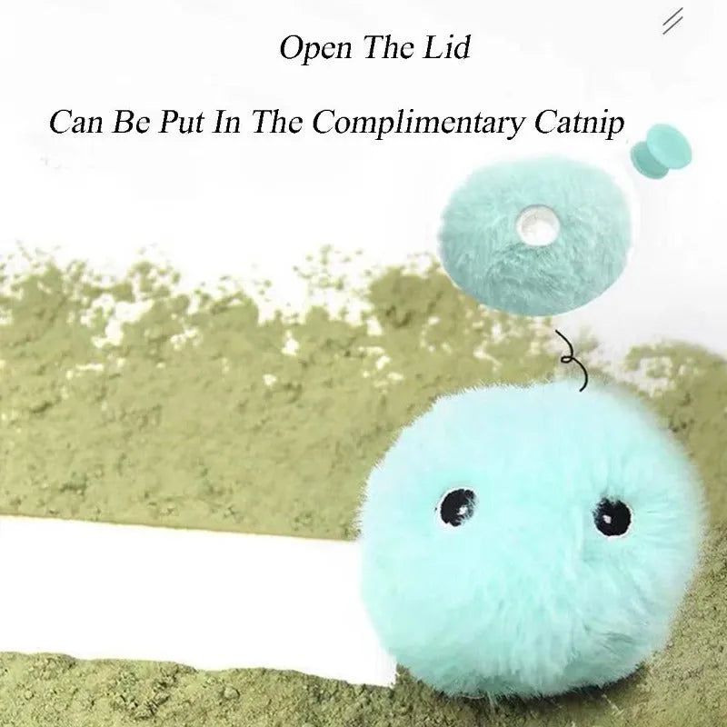55mm interactive cat toy ball that makes animal sounds when touched by pets