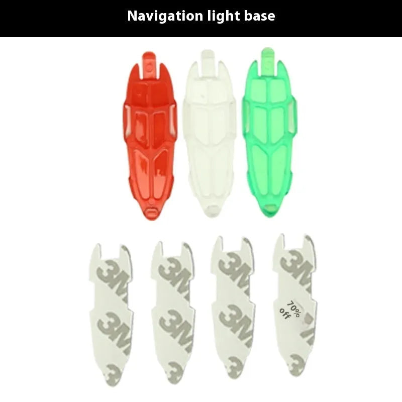 V3 wireless charging waterproof navigation lights for car and aircraft models with adhesive pads