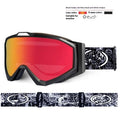 Motorcycle goggles with double-layer anti-fog lenses in various frame and lens colour options.
