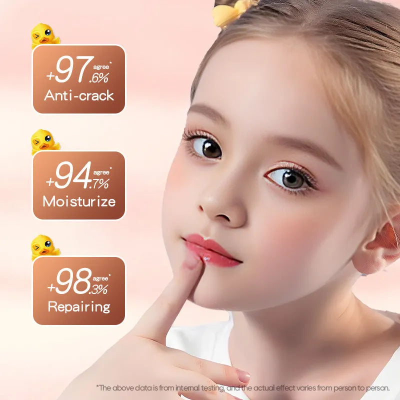 Anti-chapped moisturising lipstick tube showing various formula variants for dry lips