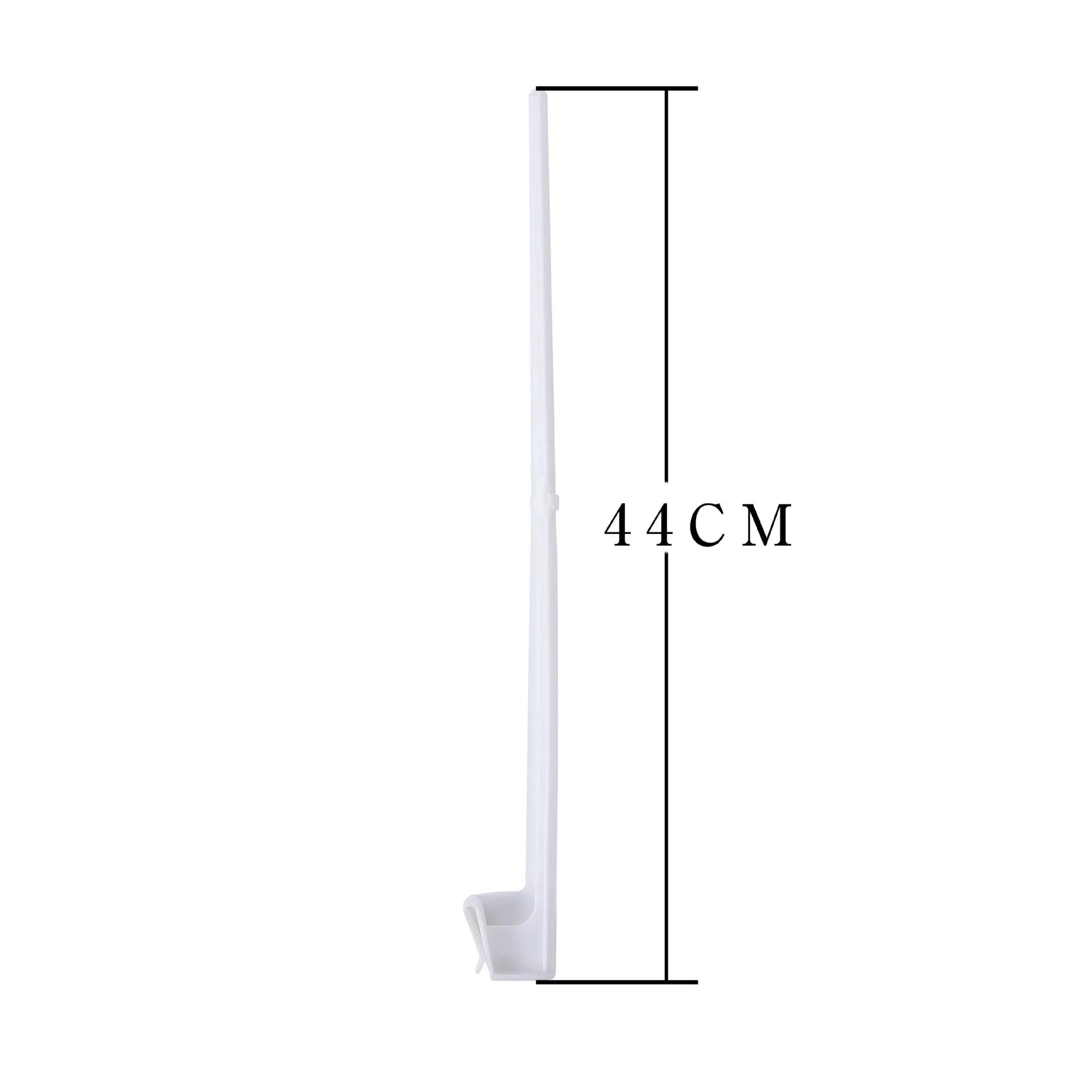Ten white PP plastic car window flag pole holders mounted on vehicle