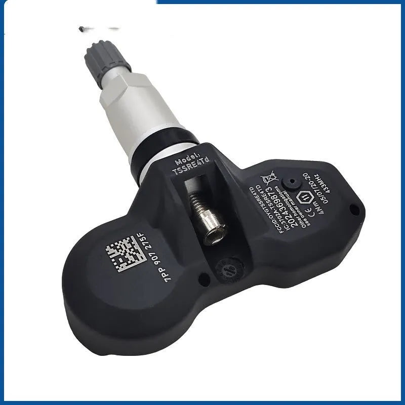 Black tyre pressure monitoring system for Audi vehicles with wireless sensor technology