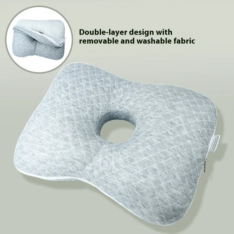 Beauty salon single hole ear pillow with detachable cover in new Chinese style