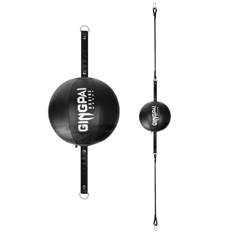 Hanging boxing speed ball training equipment in black, black and green, or white colour options