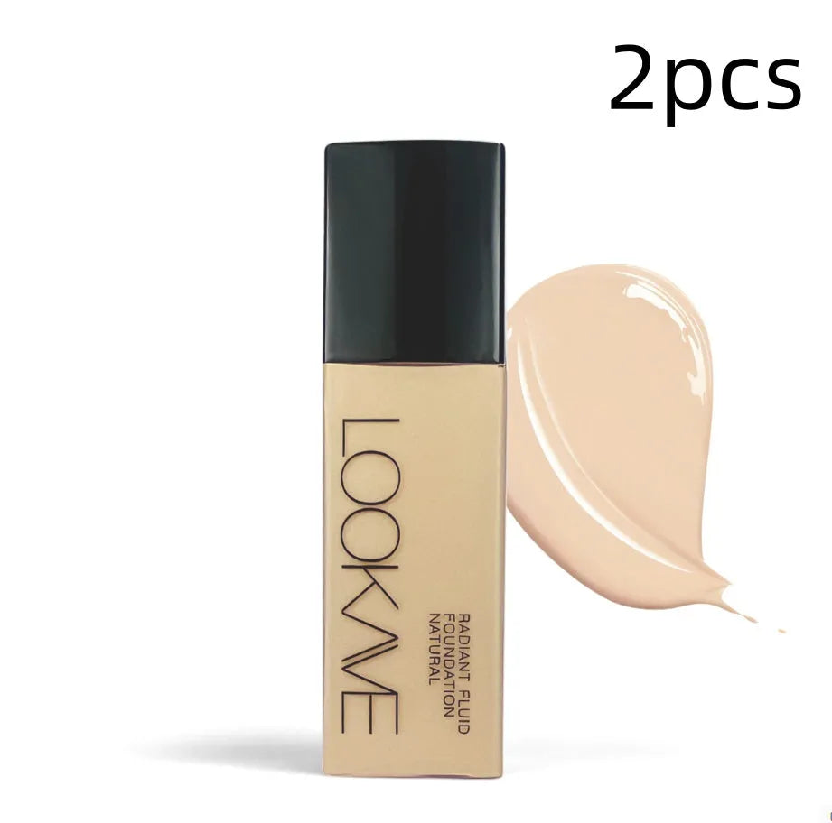 LOOKAVE Matte Liquid Foundation bottle with waterproof brightening formula in 21c size