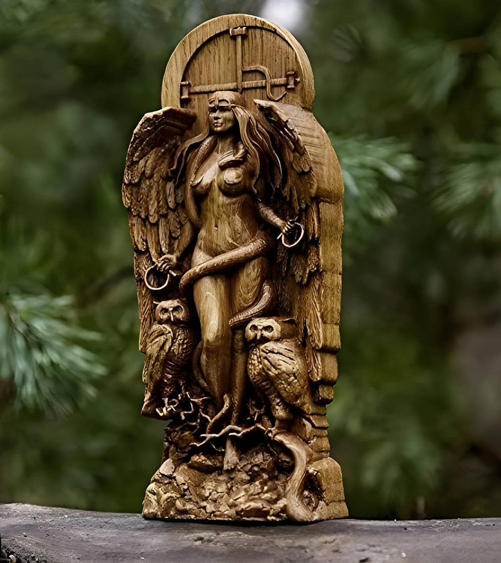 Resin Greek goddess statue sculpture for pagan altar or garden decoration