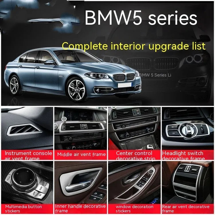 BMW 5 Series interior handle decorative trim stickers for F10 F18 models