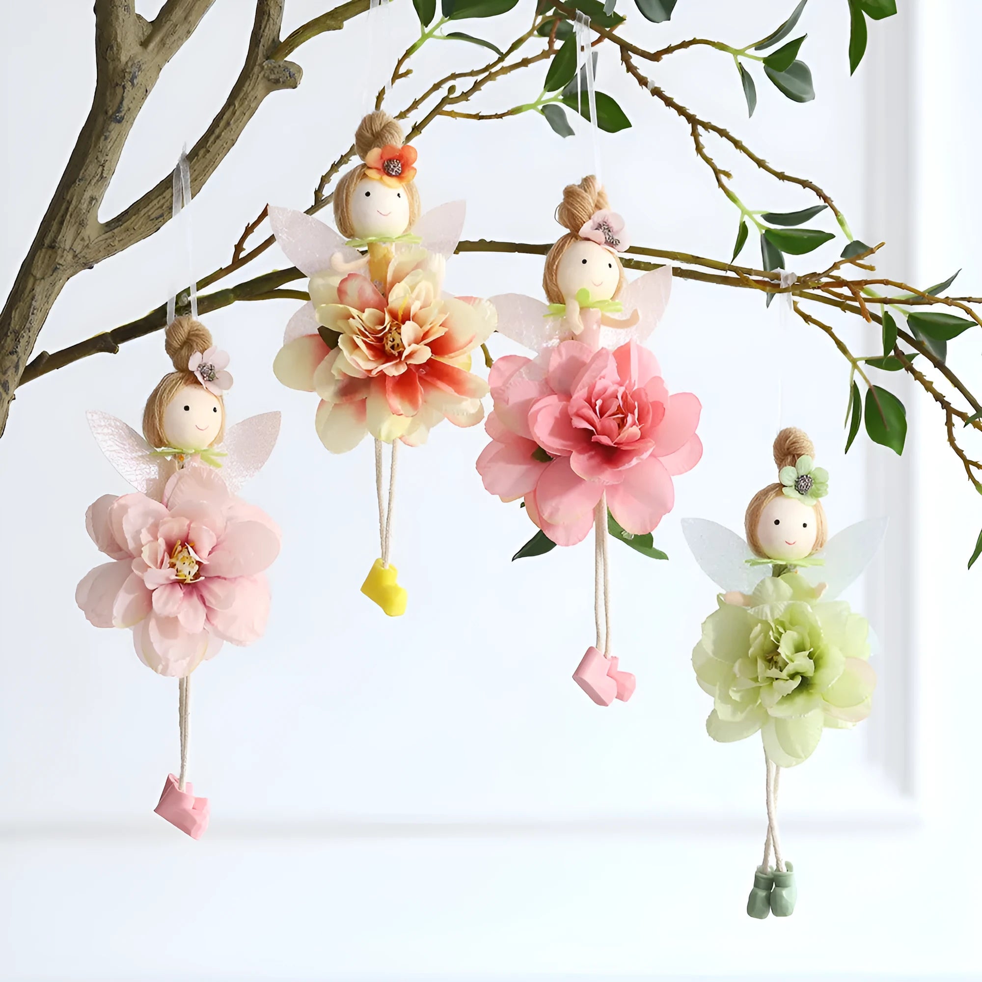 FARCENT cloth Easter pendant showing flower angel girl with elf details in multiple colour options