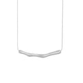 Titanium steel irregular pleated necklace for women in gold or steel electroplated finish
