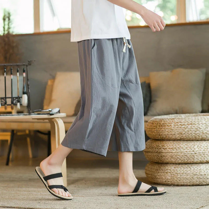 Plus size linen casual shorts in straight leg skinny fit available in multiple colours