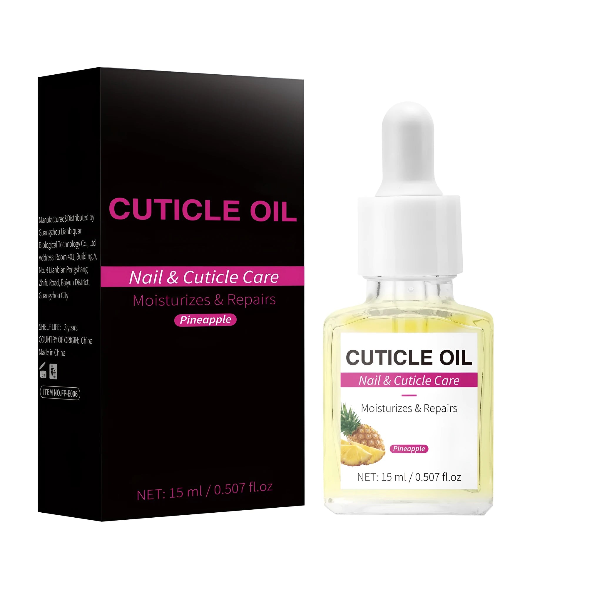 15ml bottle of moisturising nail cuticle oil for nail care
