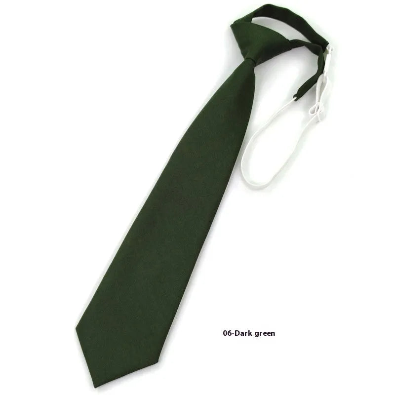 Men's navy blue cotton bow tie with arrow-style design on a white background.
