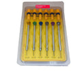 6-piece colour aluminium watch repair screwdriver set with copper handles