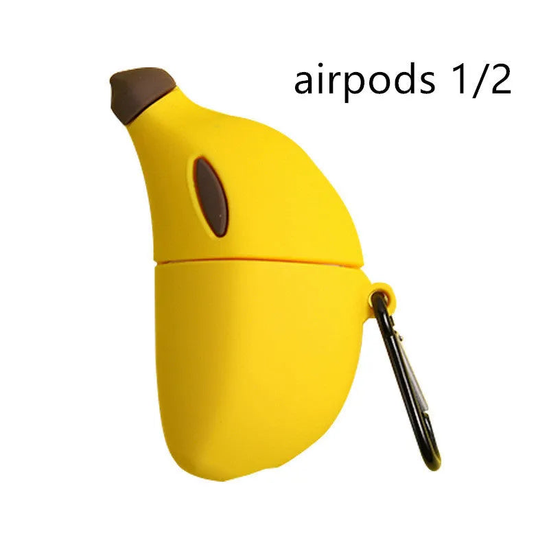 Yellow silicone protective case for AirPods Pro wireless headphones