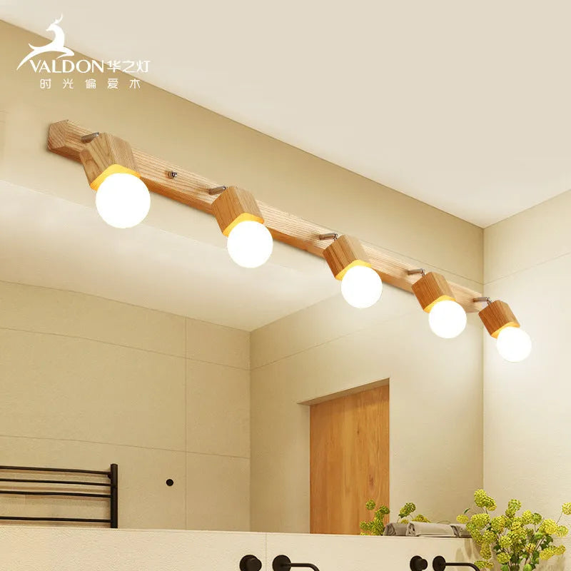 Single-head circular LED wall lamp with a 24cm diameter, mounted on a plain wall.