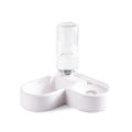White food-grade pet water fountain for cats and dogs measuring 22x26x16cm