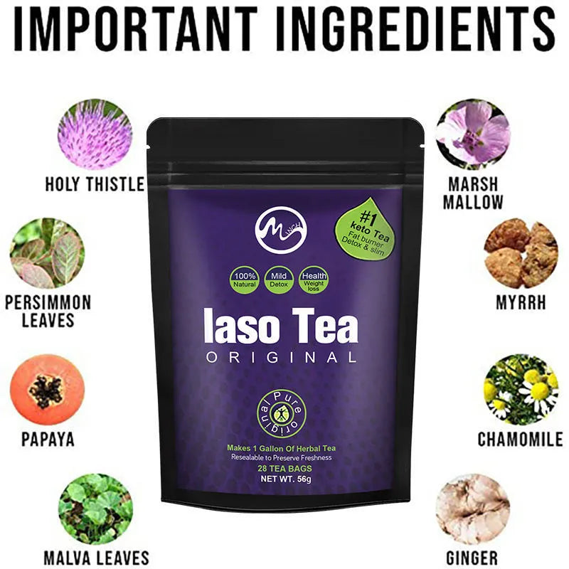Single bag of instant slimming tea with sugar-free label and cold soaking preparation method