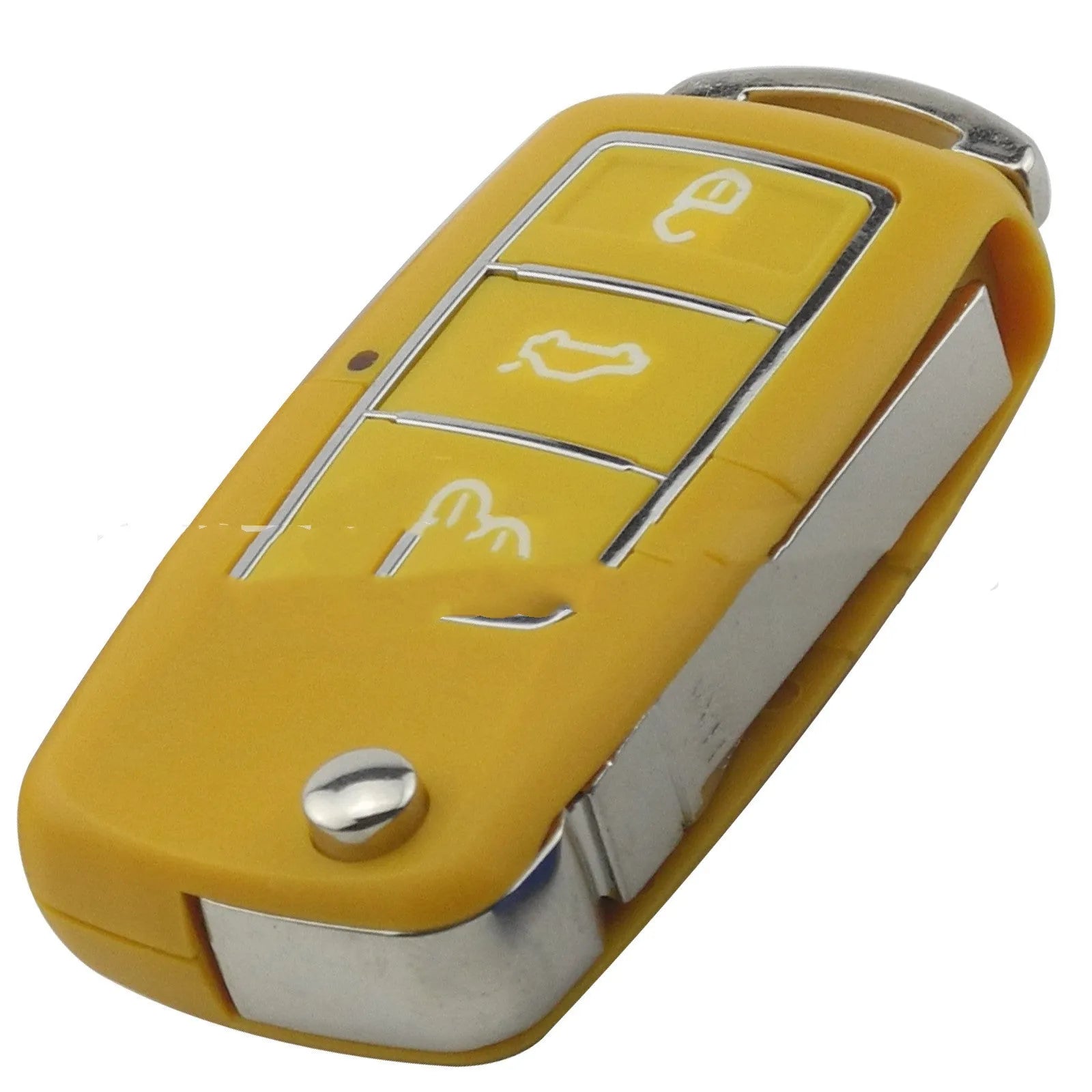 Volkswagen Jetta Golf auto key shell in black, blue, purple, red, and yellow colour options