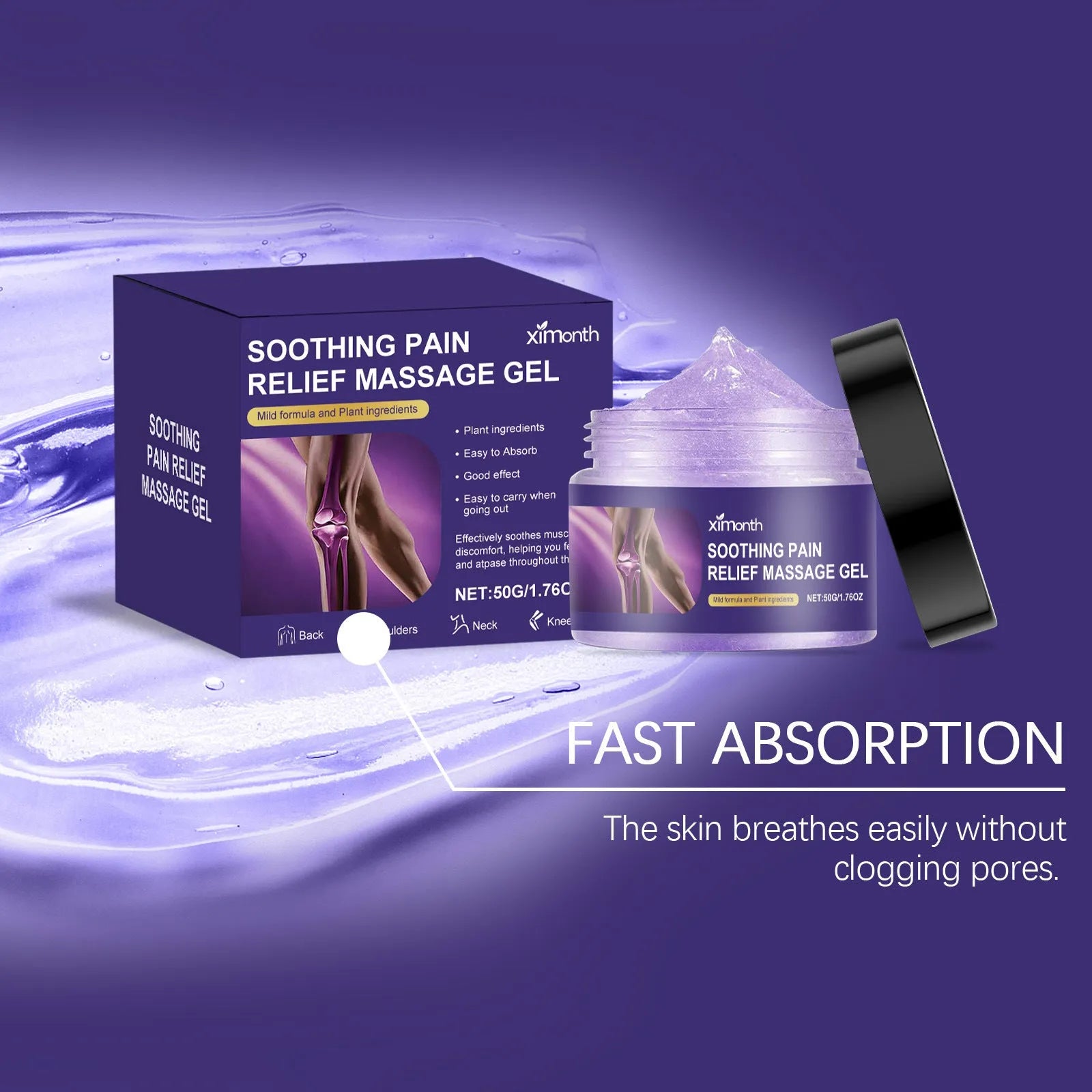 50g jar of body joint care gel for topical joint application