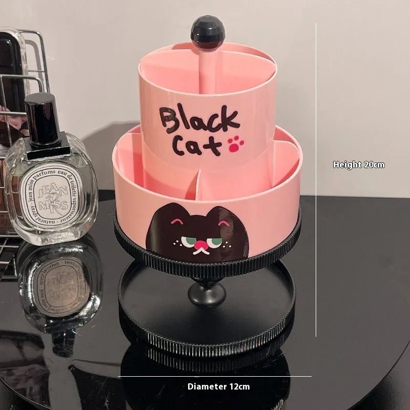 Japanese style cosmetic brush barrel with rotating rack in various colour options