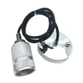 DIY decorative chandelier assembly kit with braided power cord and electroplated lamp holder in multiple colour finishes