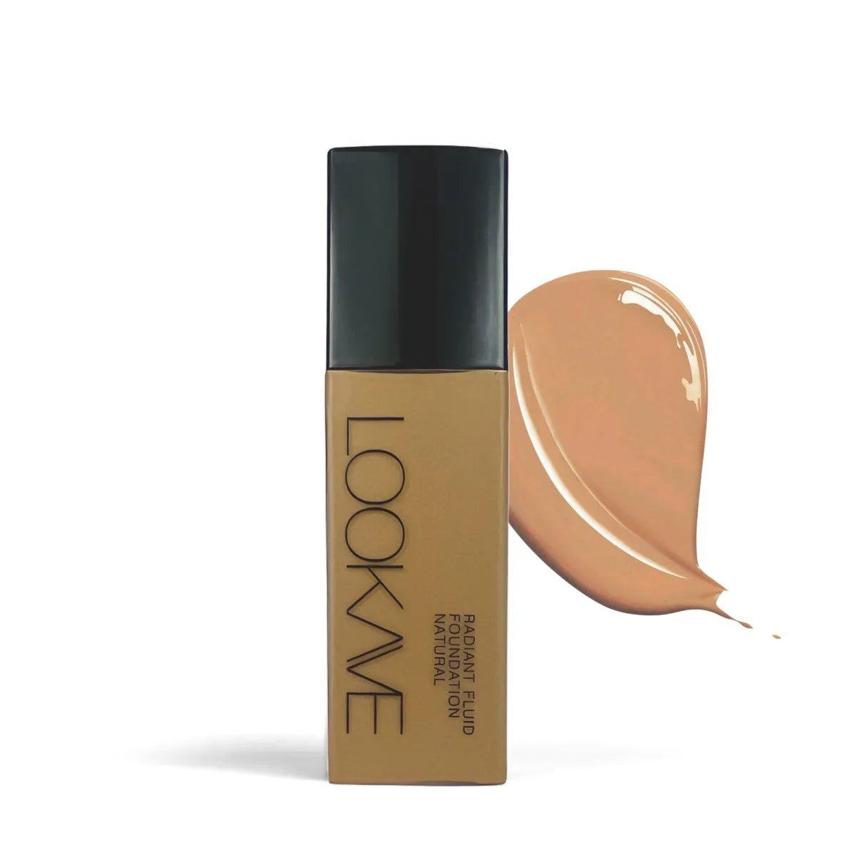 LOOKAVE Matte Liquid Foundation bottle with waterproof brightening formula in 21c size