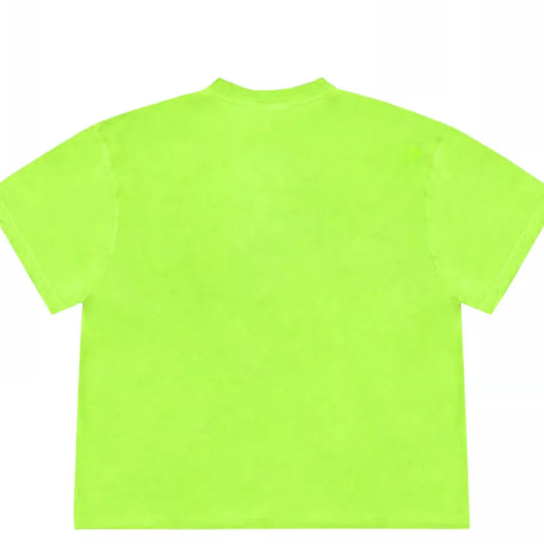 Loose fit short sleeve T-shirt with patchwork flower print in Ice Oxygen Cotton.