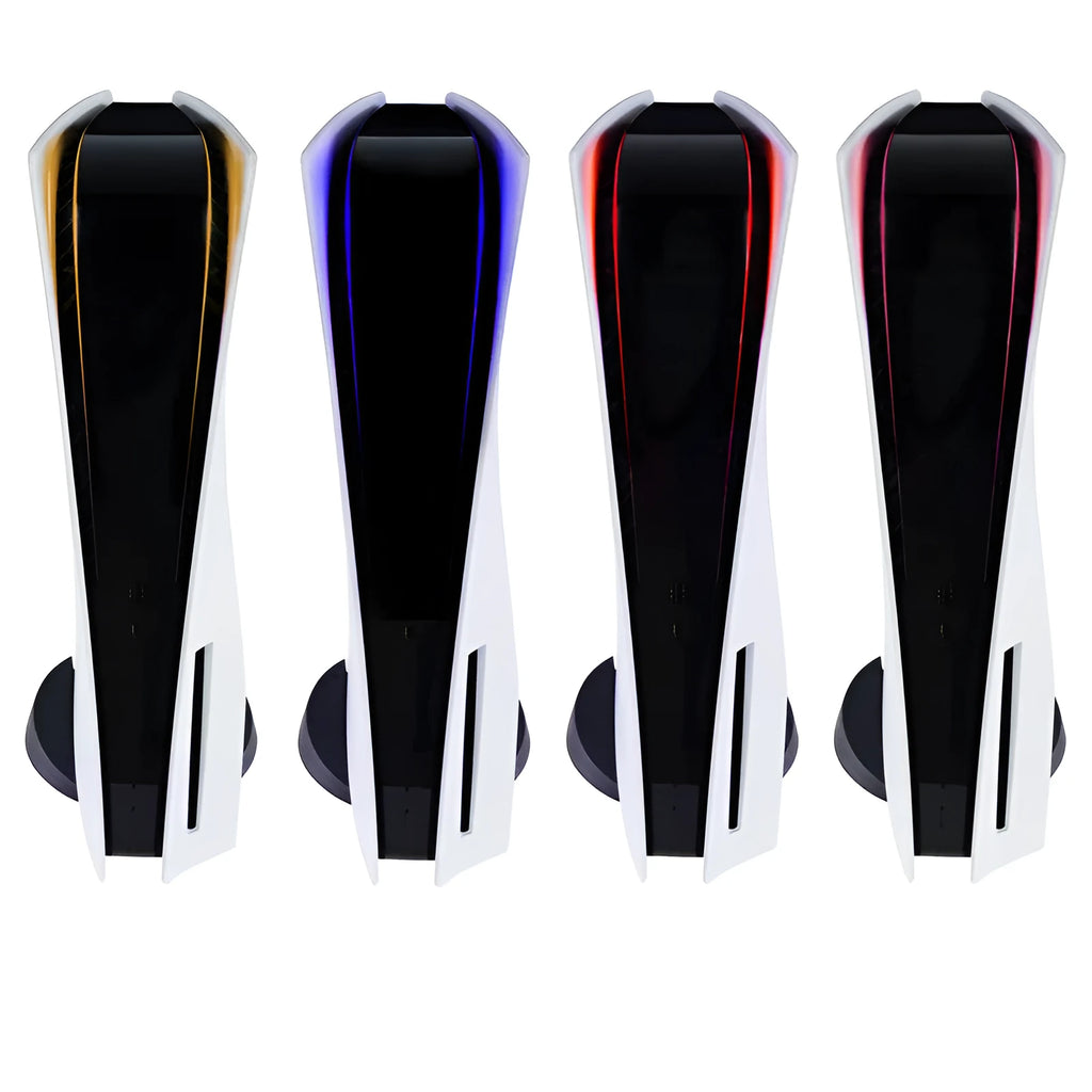 PS5 LED light bar film sticker with carbon fibre pattern in four colour options