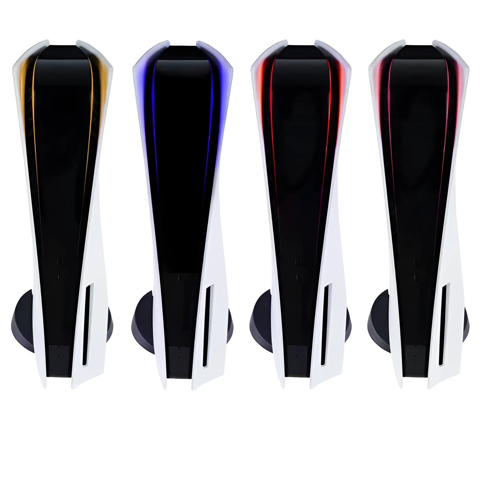 PS5 LED light bar film sticker with carbon fibre pattern in four colour options