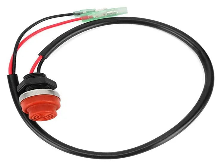 Yamaha marine engine stop switch with rope lanyard for motorboat safety kill switch