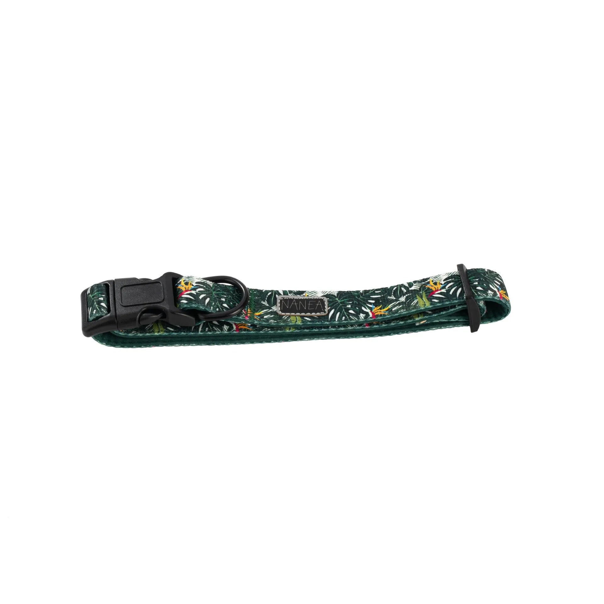 Six-piece adjustable cloth dog harness set with lead, collar, waste bag, bow tie, and scarf.