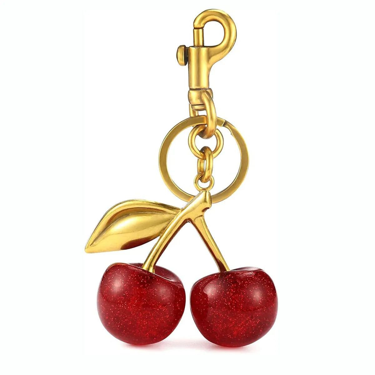 Zinc alloy 3D car design key ring pendant in red or pink colour