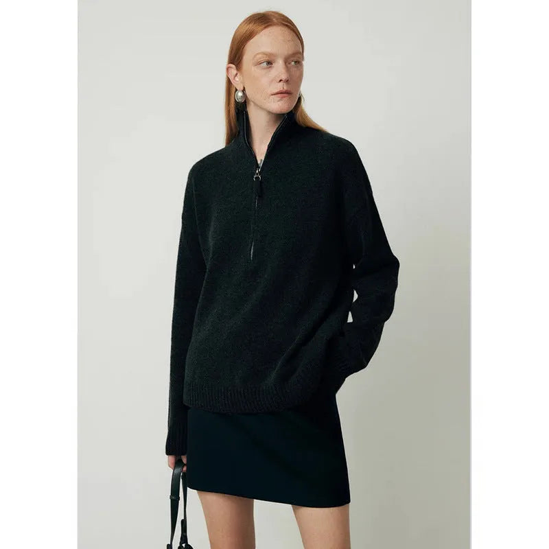 Loose lapels wool bandage dress in black or mountain rain grey for autumn and winter
