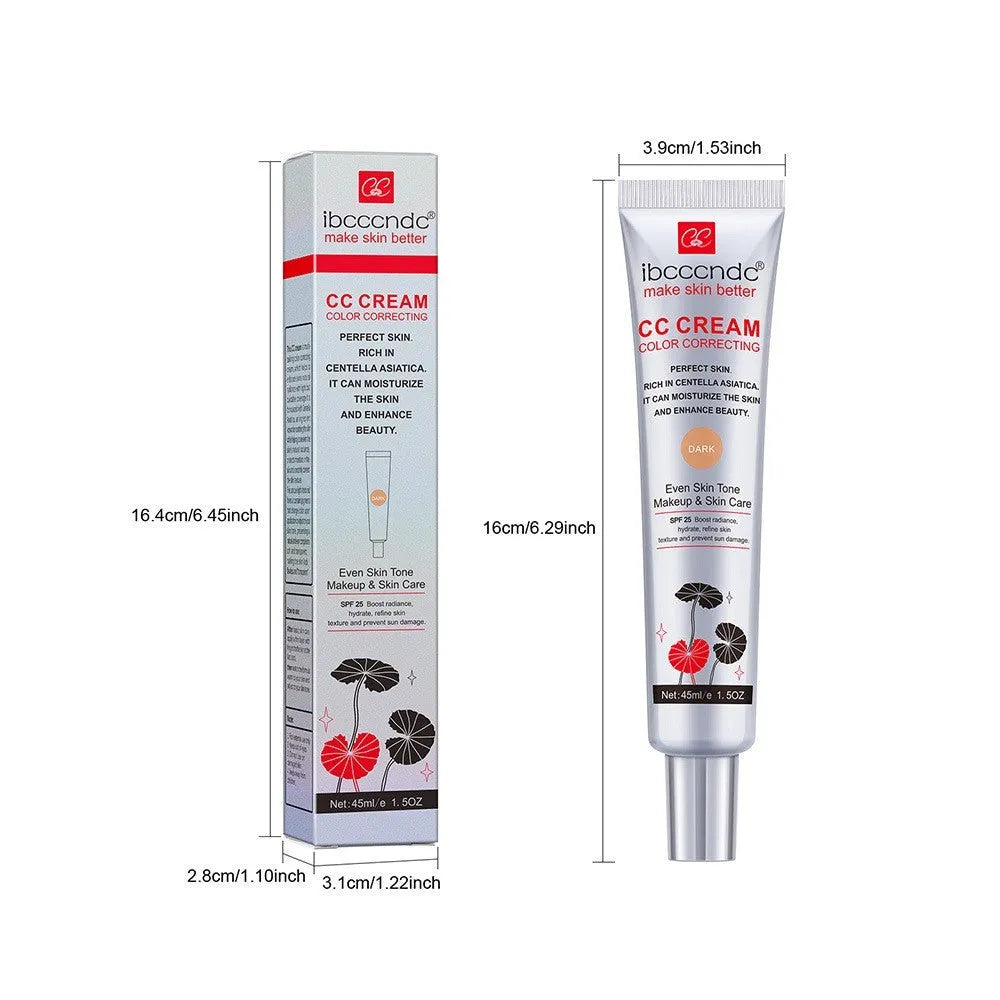 Erborian Centella Asiatica CC cream tube in dark and light shades, a colour correcting moisturising makeup primer.